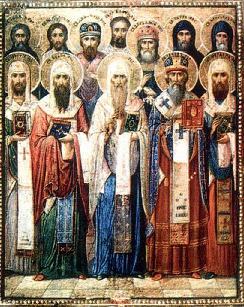 1 русские православные святые. Икона собора святых новомучеников Ярославский.